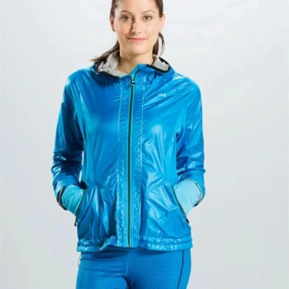 Lole Cheer Windbreaker Jacket In Electric  Blue Color